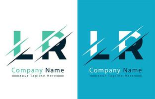 lr Brief Logo Vektor Design Vorlage Elemente