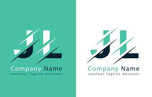 jl brev logotyp design begrepp. vektor logotyp illustration