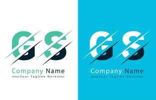 gs Brief Logo Vektor Design Konzept Elemente