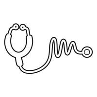 Stetoskop Logo Symbol Vektor eben Design Vorlage