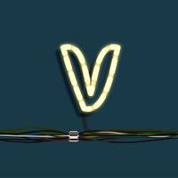 Neon krans brev, vektor