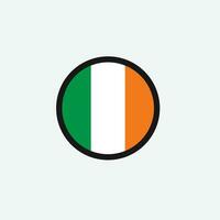 Irland Flaggenikone vektor
