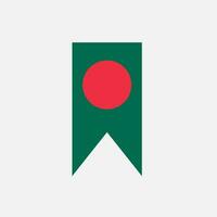 Flaggensymbol von Bangladesch vektor