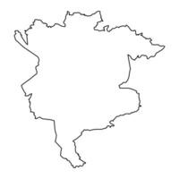 msila Provinz Karte, administrative Aufteilung von Algerien. vektor