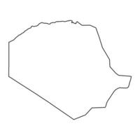 tindouf provins Karta, administrativ division av Algeriet. vektor