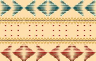 ethnisch abstrakt Ikat Kunst. aztekisch Ornament drucken. geometrisch ethnisch Muster nahtlos Farbe orientalisch. Design zum Hintergrund ,Vorhang, Teppich, Hintergrund, Kleidung, Verpackung, Batik, Vektor Illustration.