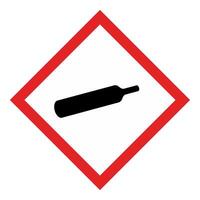 ghs Chemikalien Etikette Piktogramme Symbol und Gefahr Klassen Gase unter Druck vektor