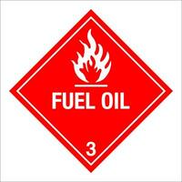 Klasse 3 gefährlich Hazmat Material Etikette iata Transport Treibstoff Öl vektor