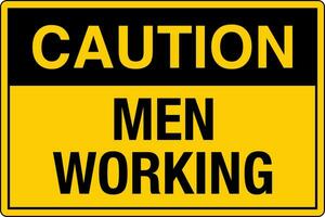 osha standarder symboler registrerad arbetsplats säkerhet tecken fara varning varning män arbetssätt orange vektor