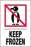 International Versand bildlich Etiketten Pinguine Symbol Symbol behalten gefroren vektor