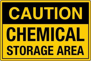 osha standarder symboler registrerad arbetsplats säkerhet tecken fara varning varning kemisk lagring område vektor