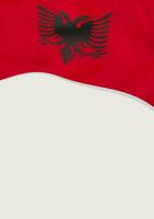 folder design med flagga av albanien. vektor mall.