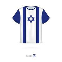 t-shirt design med flagga av israel. vektor