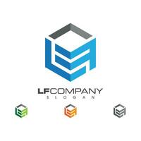 l Logo Hexagon Illustration Symbol vektor