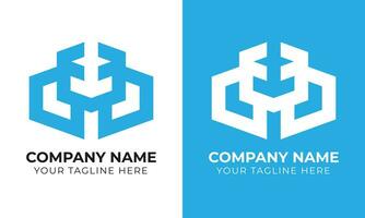 kreativ modern minimal Monogramm abstrakt Geschäft Logo Design Vorlage kostenlos Vorlage vektor