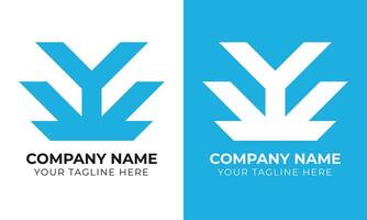 kreativ modern minimal abstrakt Monogramm Initiale Brief yy Logo Design Vorlage kostenlos Vektor