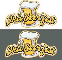 Oktober fest Bier Festival Logo. Vektor Logo zu Bier Festival Poster