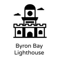 Leuchtturm von Byron Bay vektor