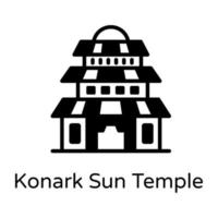 Konark Sonnentempel vektor