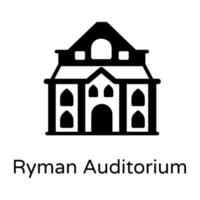 grand ryman auditorium vektor