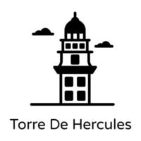 Torre de Herkules vektor