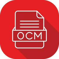 ocm fil formatera vektor ikon