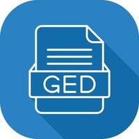 ged Datei Format Vektor Symbol