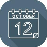 12 Oktober Vektor Symbol
