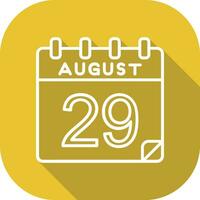 29 augusti vektor ikon