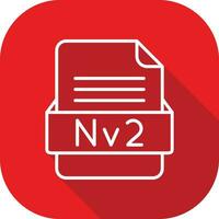 nv2 Datei Format Vektor Symbol