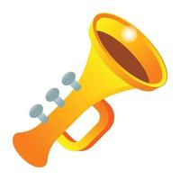 Musikhorn und Trompete vektor