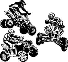 ATV-freier Stilillustrations-Designvektor vektor