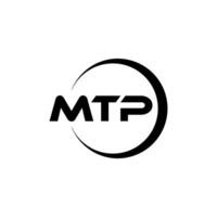 mtp Brief Logo Design, Inspiration zum ein einzigartig Identität. modern Eleganz und kreativ Design. Wasserzeichen Ihre Erfolg mit das auffällig diese Logo. vektor