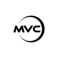 mvc brev logotyp design, inspiration för en unik identitet. modern elegans och kreativ design. vattenmärke din Framgång med de slående detta logotyp. vektor