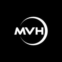 mvh brev logotyp design, inspiration för en unik identitet. modern elegans och kreativ design. vattenmärke din Framgång med de slående detta logotyp. vektor