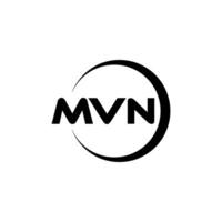 mvn brev logotyp design, inspiration för en unik identitet. modern elegans och kreativ design. vattenmärke din Framgång med de slående detta logotyp. vektor