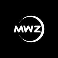 mwz brev logotyp design, inspiration för en unik identitet. modern elegans och kreativ design. vattenmärke din Framgång med de slående detta logotyp. vektor