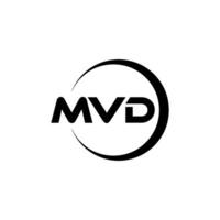 mvd brev logotyp design, inspiration för en unik identitet. modern elegans och kreativ design. vattenmärke din Framgång med de slående detta logotyp. vektor