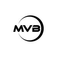 mvb brev logotyp design, inspiration för en unik identitet. modern elegans och kreativ design. vattenmärke din Framgång med de slående detta logotyp. vektor