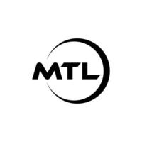 mtl Brief Logo Design, Inspiration zum ein einzigartig Identität. modern Eleganz und kreativ Design. Wasserzeichen Ihre Erfolg mit das auffällig diese Logo. vektor