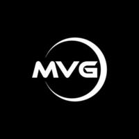 mvg brev logotyp design, inspiration för en unik identitet. modern elegans och kreativ design. vattenmärke din Framgång med de slående detta logotyp. vektor