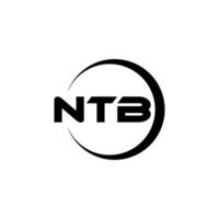 ntb Brief Logo Design, Inspiration zum ein einzigartig Identität. modern Eleganz und kreativ Design. Wasserzeichen Ihre Erfolg mit das auffällig diese Logo. vektor