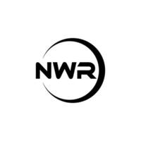 nwr brev logotyp design, inspiration för en unik identitet. modern elegans och kreativ design. vattenmärke din Framgång med de slående detta logotyp. vektor