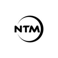 ntm brev logotyp design, inspiration för en unik identitet. modern elegans och kreativ design. vattenmärke din Framgång med de slående detta logotyp. vektor