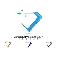 diamant logotyp mall vektor