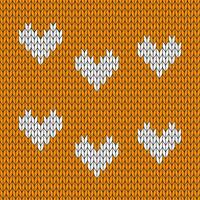 Orange Hintergrund und Weiß gestrickt Muster. gestrickt Vektor Muster. nahtlos Gradient Muster zum Kleidung, Verpackung Papier, Hintergrund, Hintergrund, Geschenk Karte.