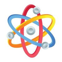 Wissenschaft und Atom vektor