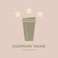 kaffe logotyp abstrakt varumärke identitet för restaurang, Kafé, affär vektor illustration