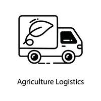 Landwirtschaft Logistik Gekritzel Symbol Design Illustration. Landwirtschaft Symbol auf Weiß Hintergrund eps 10 Datei vektor
