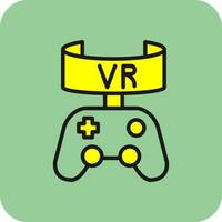 vr spel vektor ikon design